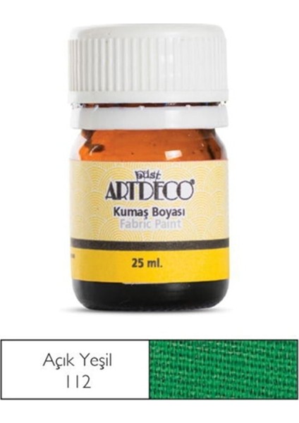 Kumaş Boyası 112 Açık Yeşil 25 ml