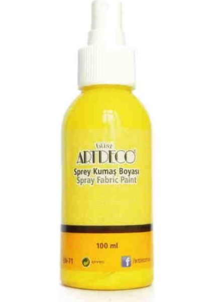 Sprey Kumaş Boyası 1201 Sarı 100 ml