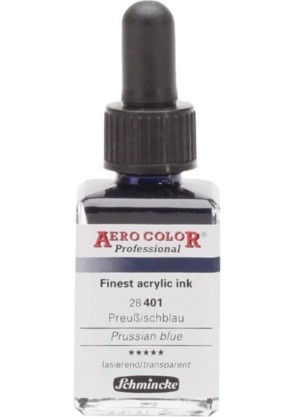 Aero Color Airbrush Akrilik Mürekkep 28 ml 401 Prussian Blue