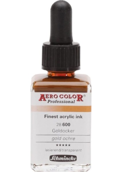 Aero Color Akrilik Mürekkep 28 ml 600 Gold Ochre