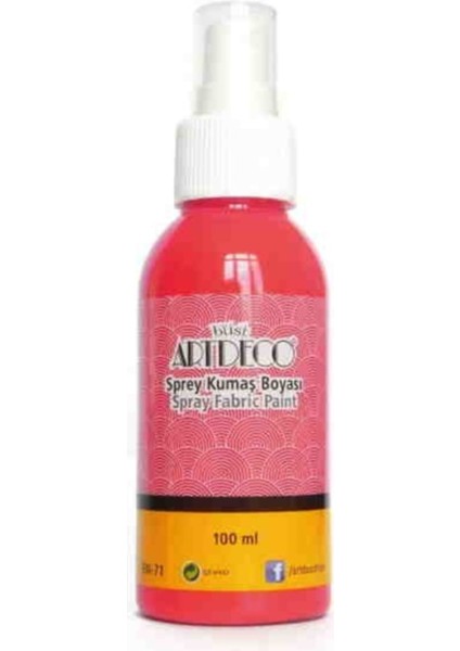 Sprey Kumaş Boyası 1205 Kırmızı 100 ml