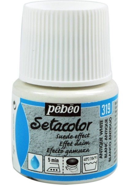 Setacolor Suede Effect (Süet Etkisi) Kumaş Boyası 319 Antıque Whıte