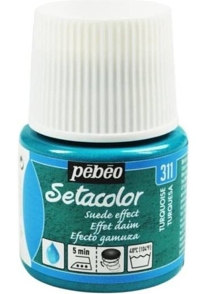 Suede Effect (Süet Etkisi) Kumaş Boyası 311 Turquoıse 45 ml