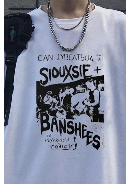 Beyaz Siouxsie And The Banshees Unisex T-Shirt