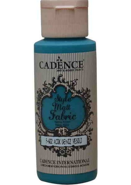 Style Matt Fabric Kumaş Boyası F-622 Açık Deniz Yeşili 59 Ml.