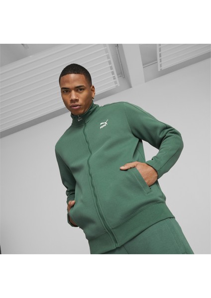 Erkek Vine Puma T7 Track Jacket Dk Vine Yeşil Erkek Ceket