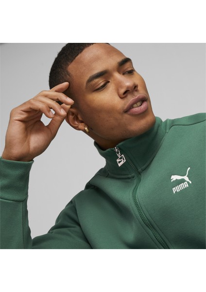 Erkek Vine Puma T7 Track Jacket Dk Vine Yeşil Erkek Ceket