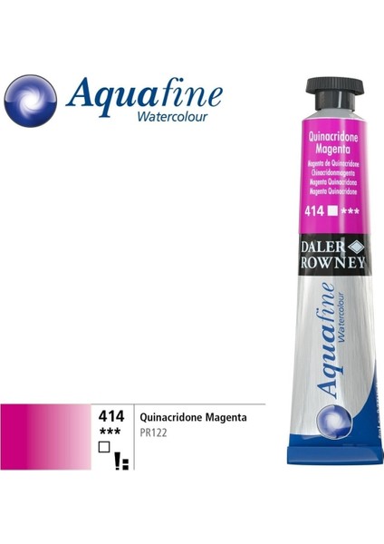 Aquafine Tüp Sulu Boya 8 ml 414 Quinacridone Magenta