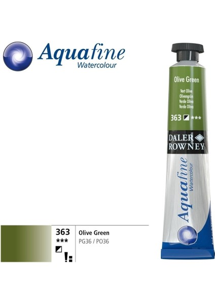 Aquafine Tüp Sulu Boya 8 ml Olive Green 363