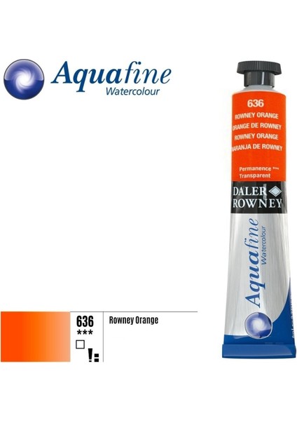 Orange Aquafine Tüp Sulu Boya 8 ml 636