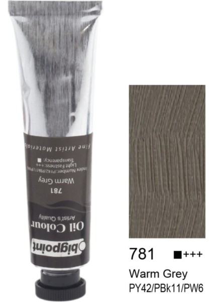 Fine Artist's Yağlı Boya 45 ml Warm Grey 781