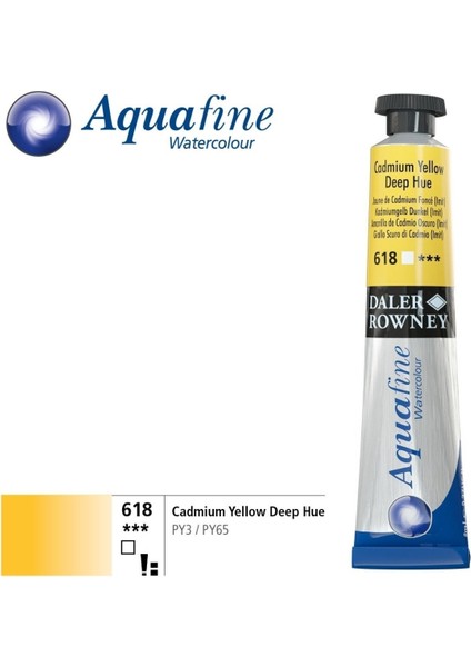 Aquafine Tüp Sulu Boya 8 ml 618 Cadmium Yellow Deep Hue