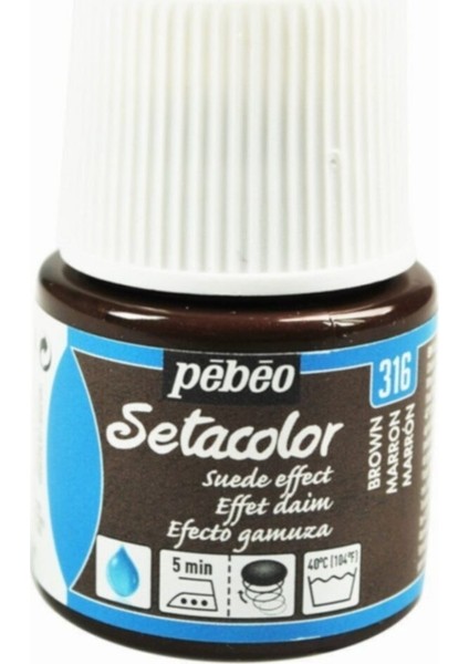 Setacolor Suede Effect (Süet Etkisi) Kumaş Boyası 316 Brown