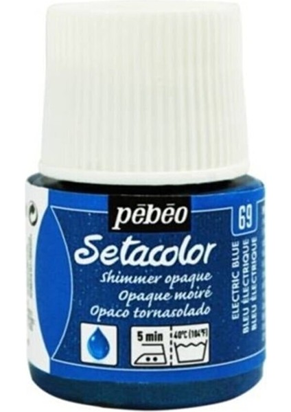 Setacolor Shimmer Parlak Opak Kumaş Boyası 45 ml Electric Blue