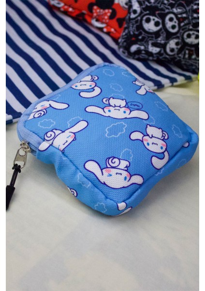 Mavi Anime Fantasy Magic Melody - Cinnamoroll Kolaj Makyaj Çantası