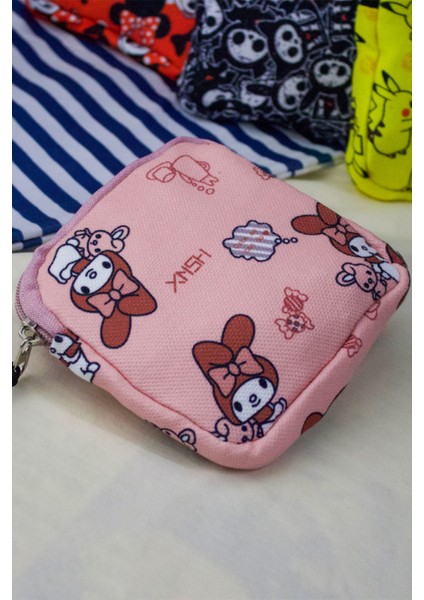 Pembe Anime Fantasy Magic Melody Candy Kolaj Makyaj Çantası