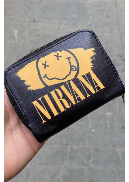 Nirvana Smiley Logo Kısa Cüzdan