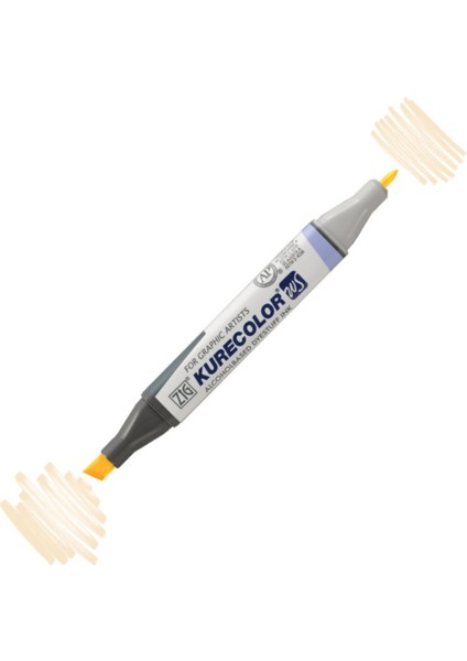 Kurecolor Twin S Marker KC3000 Çift Uçlu Grafik Markörü NO:420 Natural Beige