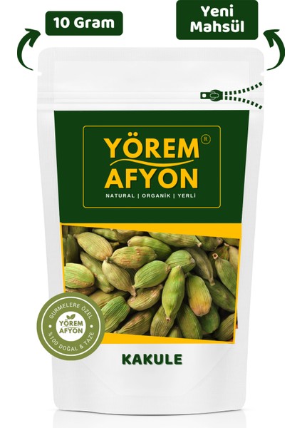 Yörem Afyon Duble Boy Yemyeşil Keskin Aromalı Kakule | 10gr.