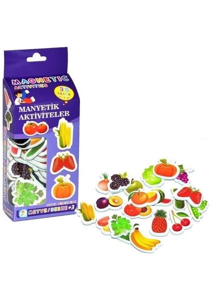 Magnet 5 Li Set - Alfabe-Hayvanlar-Meyve Sebze-Taşıtlar-Sayılar