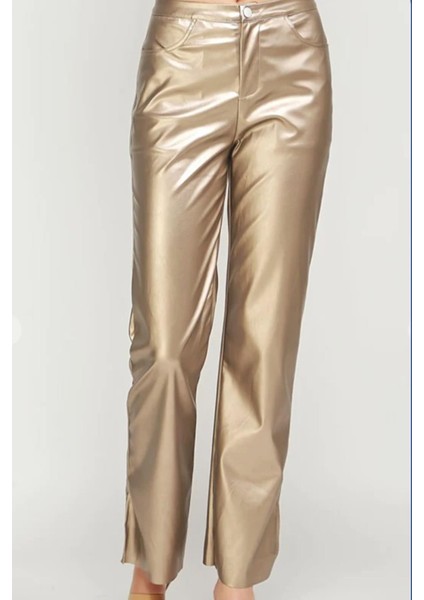 Gold Deri Basic Kadın Pantolon MG1316 modelleri