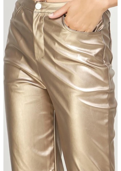 Gold Deri Basic Kadın Pantolon MG1316 indirimleri