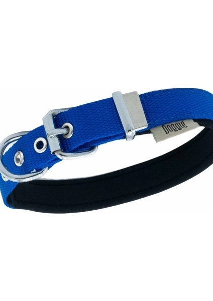 Doggie Konfor Dokuma Kemikli Boyun Tasması Royal Blue 2.0 x 35 40 cm DSBT 2062 M