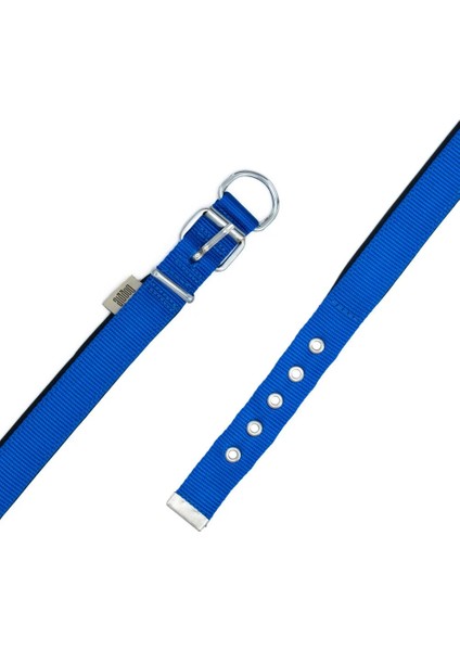 Doggie Konfor Dokuma Boyun Tasması Royal Blue 2.5 x 42 50 cm DSBT 2510 L