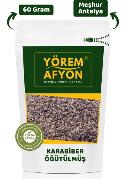 Yörem Afyon Meşhur Kahramanmaraş Keskin Tat Öğütülmüş Karabiber | 60gr.