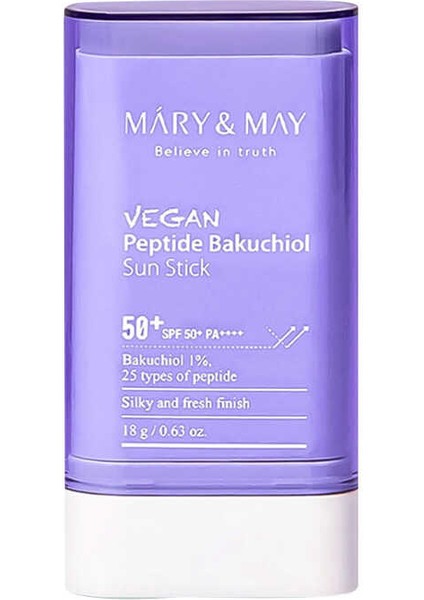 Mary & May Mary And May Vegan Peptide Bakuchiol Içeren Güneş Koruyucu Stick SPF50+ 18G