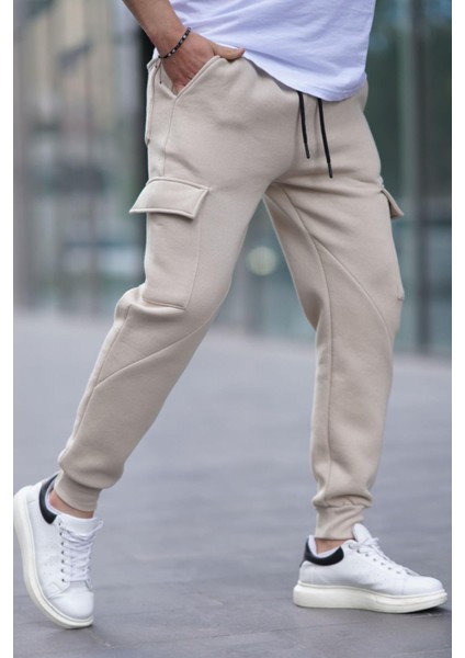 Bej Kargo Cep Erkek Eşofman Altı 6526 fiyatları