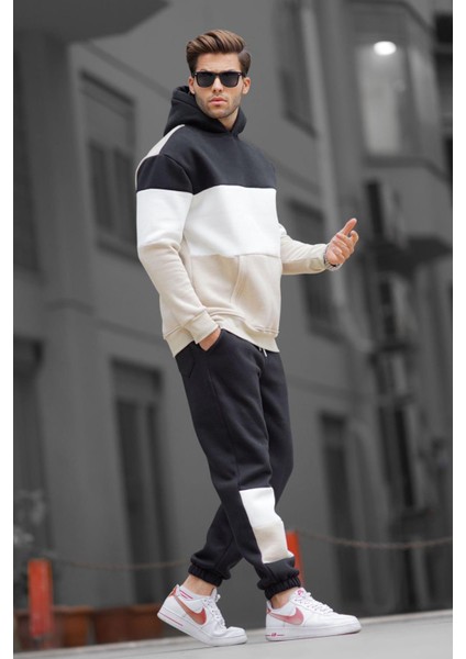 Siyah Kapüşonlu Erkek Eşofman Takımı 5926 fiyatları