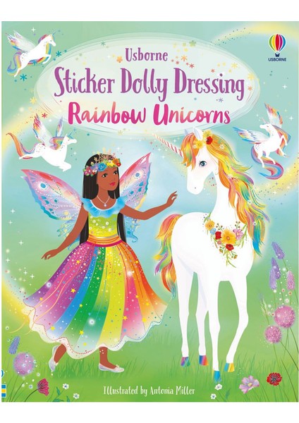 Sticker Dolly Dressing Rainbow Unicorns Usborne Publishing