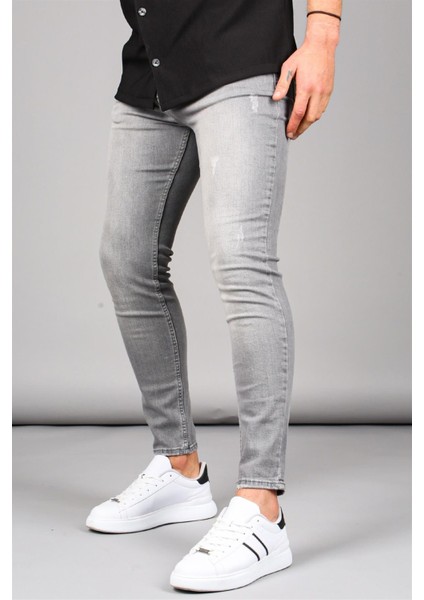 Süper Skinny Fit Füme Jeans MDX9006