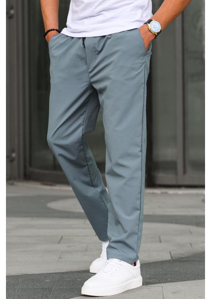 Paraşüt Kumaş Mint Yeşili Basic Erkek Pantolon 6513