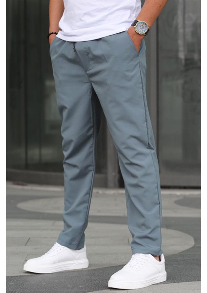 Paraşüt Kumaş Mint Yeşili Basic Erkek Pantolon 6513