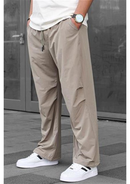 Bej Regular Fit Erkek Paraşüt Pantolon 6504 fiyatları