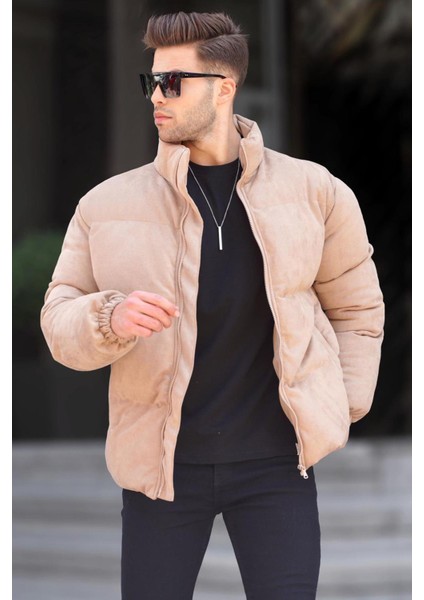 Camel Nubuk Erkek Şişme Mont - 6802