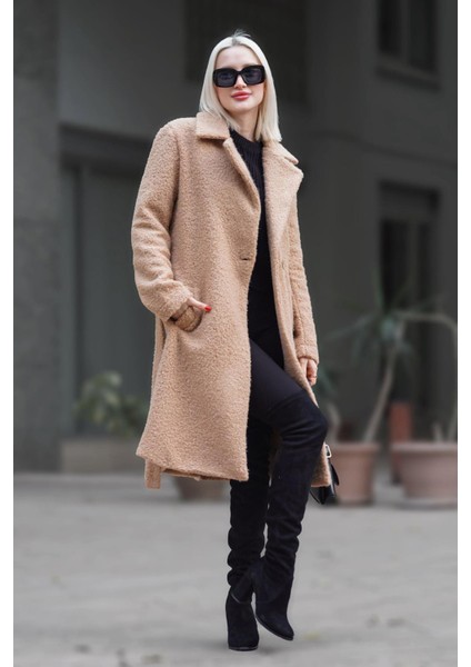 Camel Astarlı Buklet Kadın Kaban MG1970 modelleri