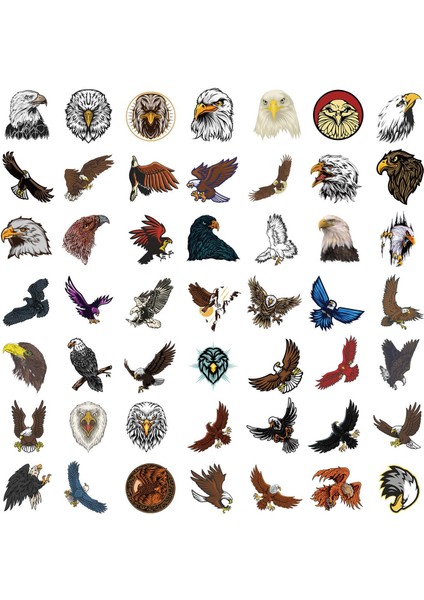 25'li Su Geçirmez Opak Sticker Seri : 12 modelleri