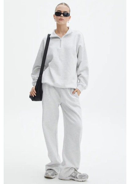 Grimelanj Fermuar Detaylı Oversize Sweatshirt MG1933 fırsatları