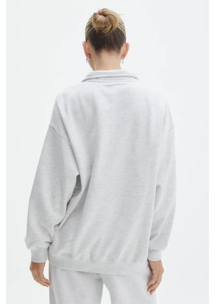 Grimelanj Fermuar Detaylı Oversize Sweatshirt MG1933 indirimleri