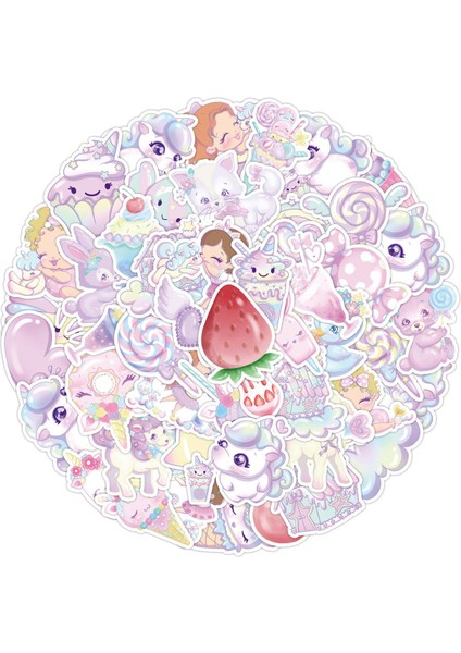 25'li Su Geçirmez Opak Sticker Seri : 21