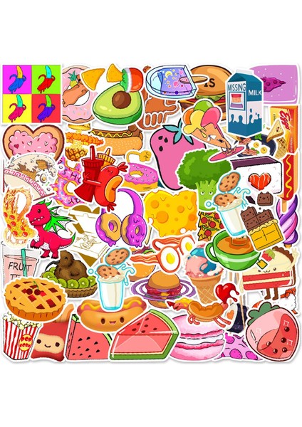 25'li Su Geçirmez Opak Sticker Seri : 22