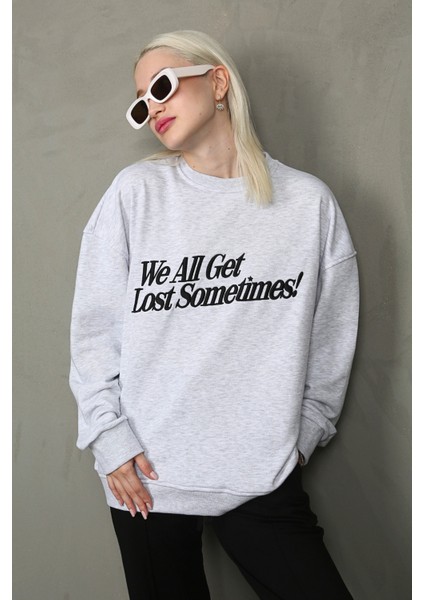 Karmelanj Baskılı Sweatshirt MG1901