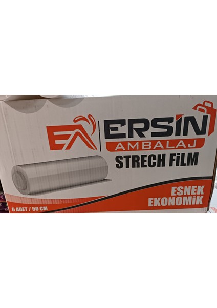 Ersin Palet Streci Streç Film 50 cm x 200 mt 23 Mikron 2000 gr x 6 Adet fiyatları