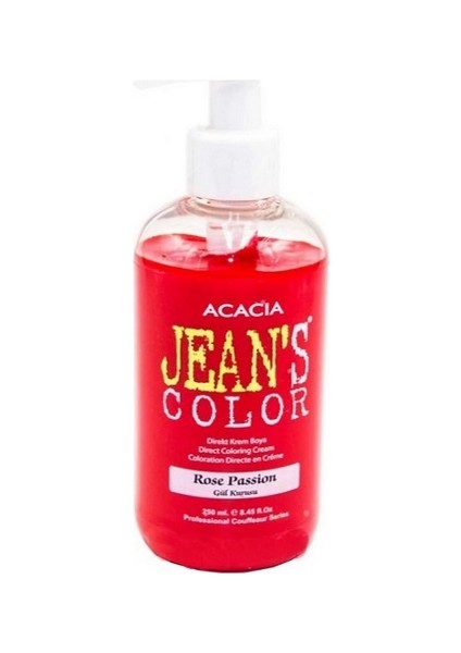 ACACIA JEANS COLOR RENKLİ BALYAJ BOYA GÜL KURUSU (ROSE PASSION) 250 ml.