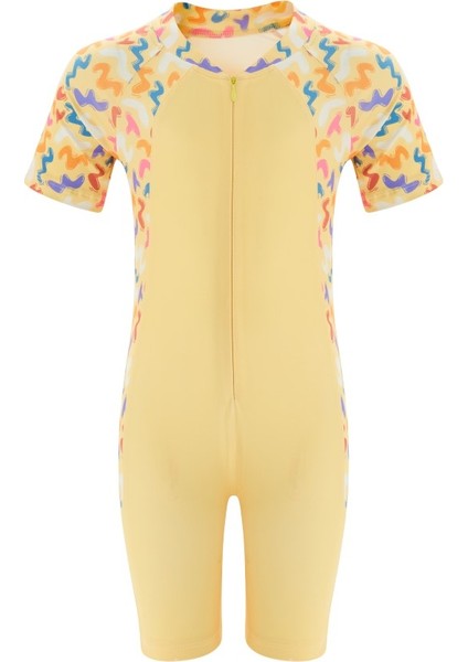 Desenli Çocuk Tulum Mayo