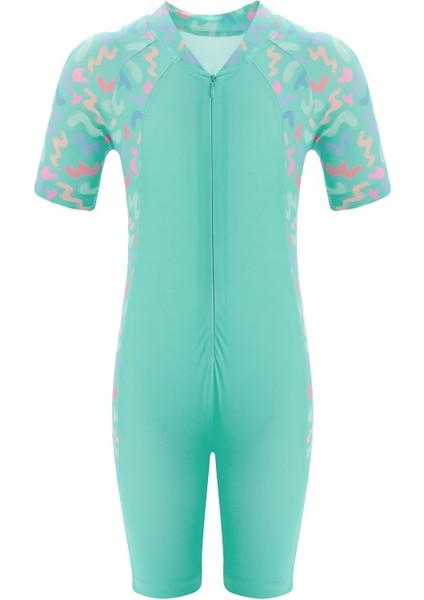 Desenli Çocuk Tulum Mayo