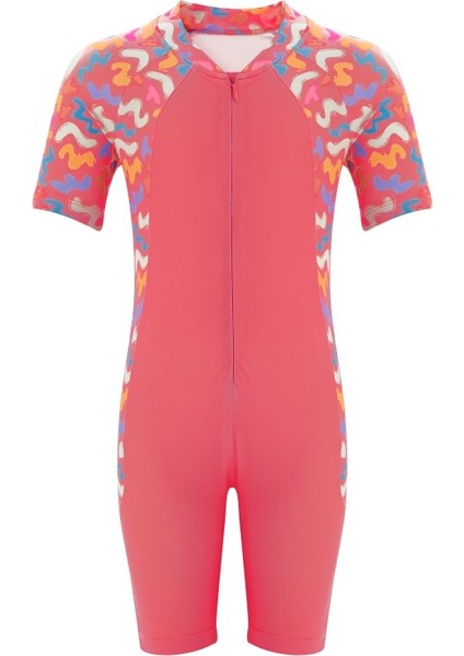 Desenli Çocuk Tulum Mayo